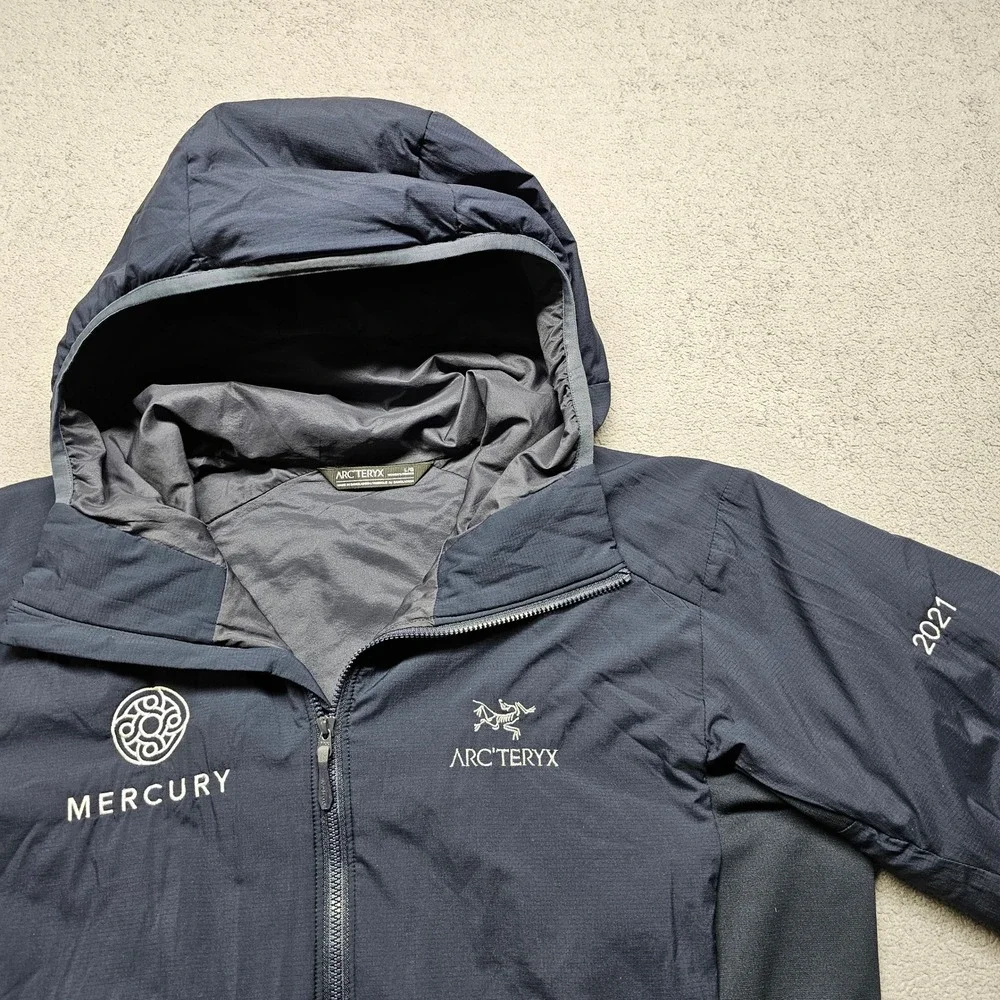 Arcteryx Atom LT Hoody Insulated Jacket Women's Large Navy Mercury 2021 Full Zip